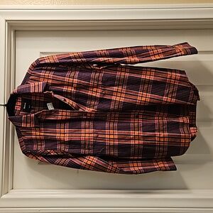 Madewell women's flannel long sleeve button-up shirt. Size Medium New